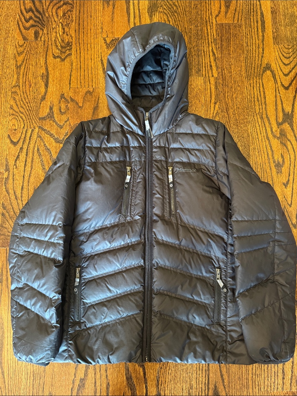 Marmot Kids Hooded Puffer Jacket - Black